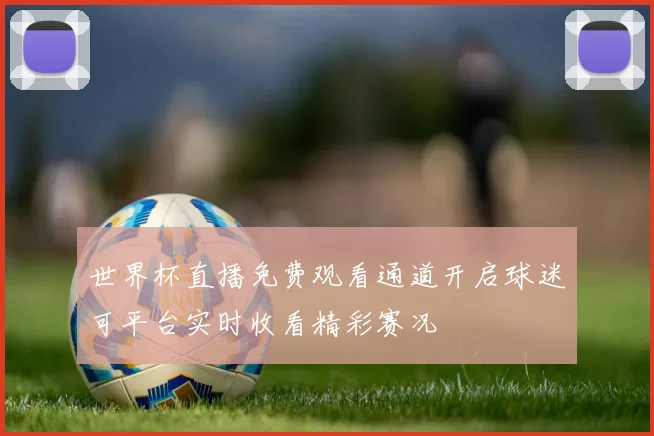 世界杯直播免费观看通道开启球迷可平台实时收看精彩赛况